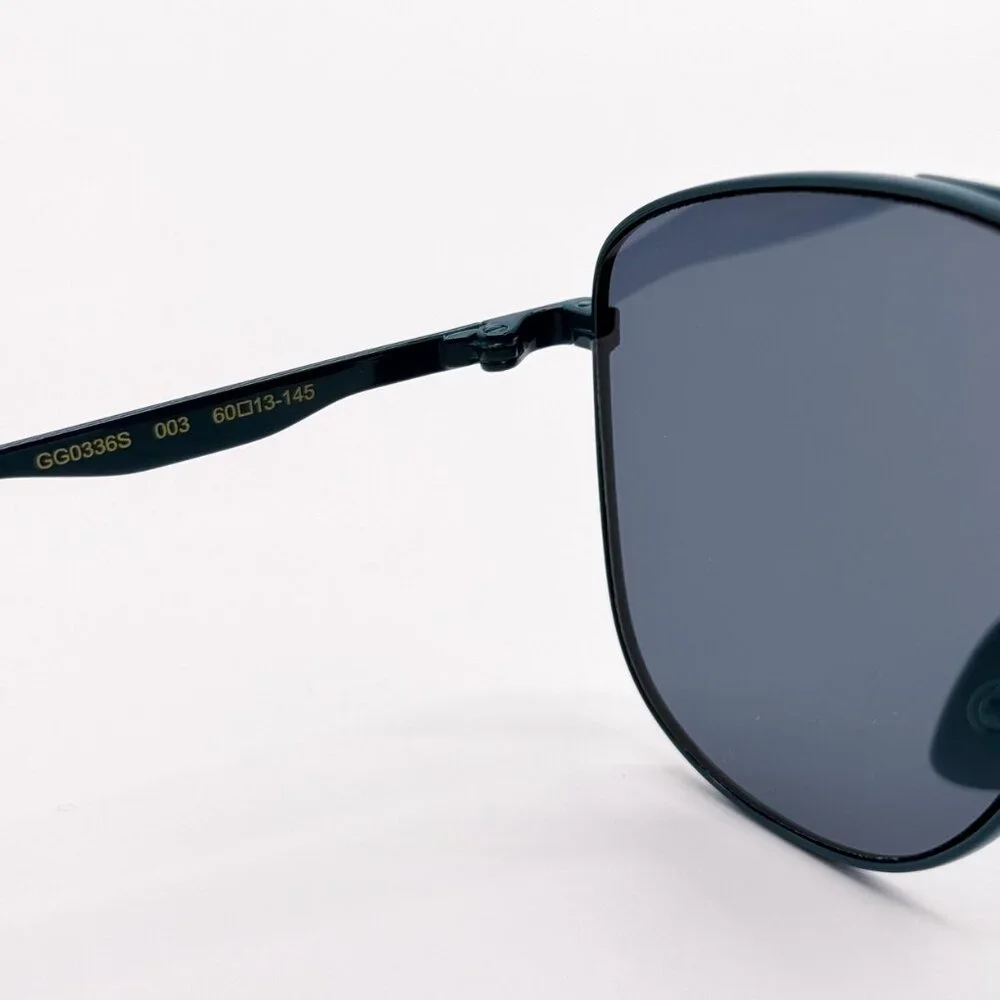 NEW GUCCI GG0336S 003 UNISEX AVIATOR SUNGLASSES GUCCI - Picture 8 of 10